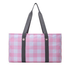 Load image into Gallery viewer, Pink Buffalo Check Utility Tote
