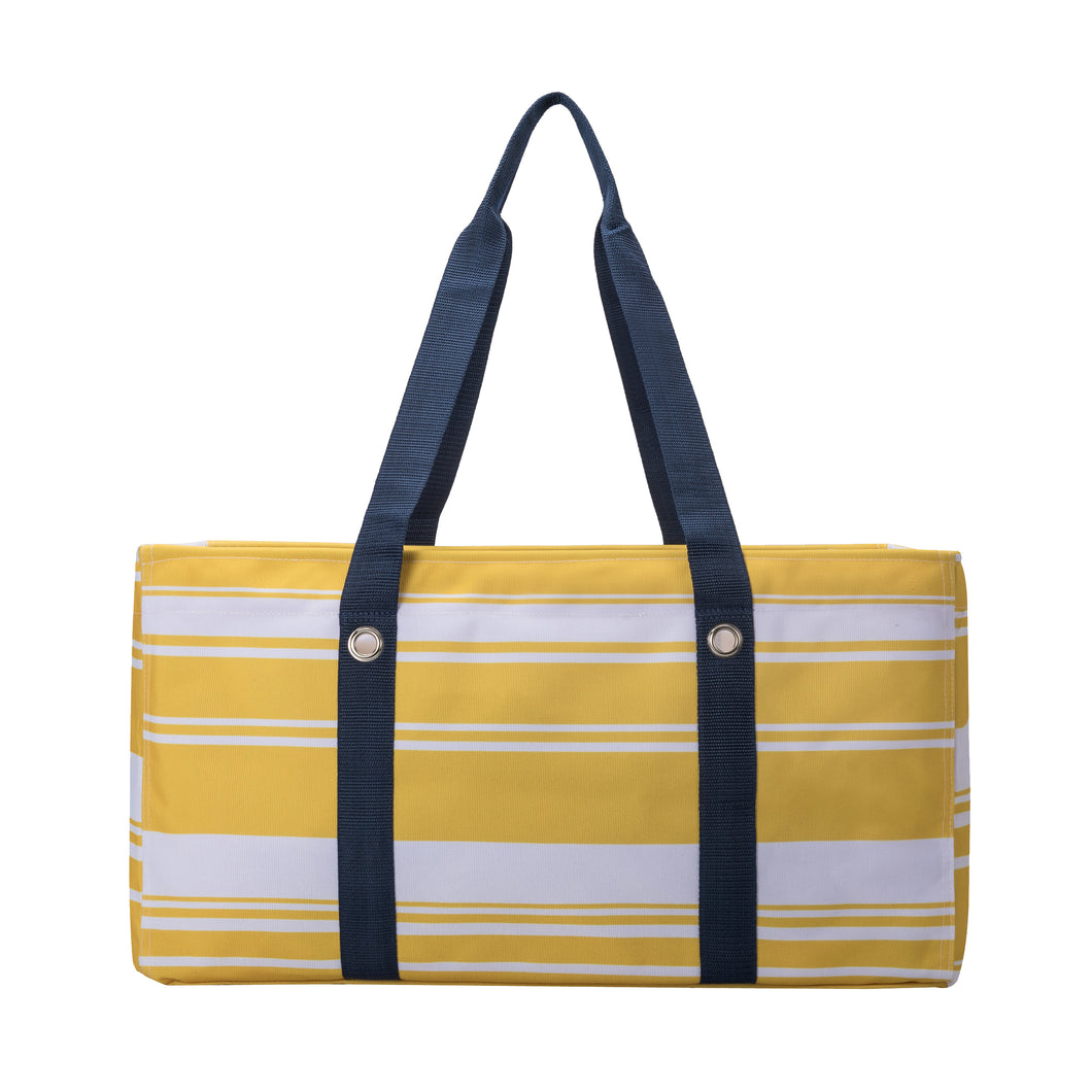 Yellow Stripe Utility Tote