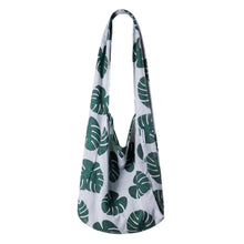 Load image into Gallery viewer, Southern Cotton Hammock Tote in Monstera Leaves
