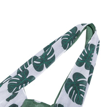 Load image into Gallery viewer, Southern Cotton Hammock Tote in Monstera Leaves
