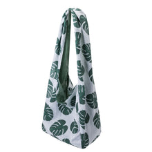 Load image into Gallery viewer, Southern Cotton Hammock Tote in Monstera Leaves
