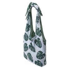 Load image into Gallery viewer, Southern Cotton Tie Knot Tote in Monstera Leaves
