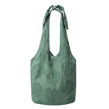 Load image into Gallery viewer, Southern Cotton Tie Knot Tote in Monstera Leaves
