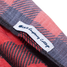 Load image into Gallery viewer, Southern Cotton Hair Scarf in Red Buffalo Check
