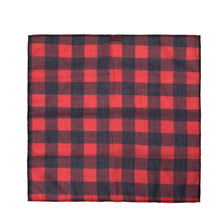 Load image into Gallery viewer, Southern Cotton Hair Scarf in Red Buffalo Check
