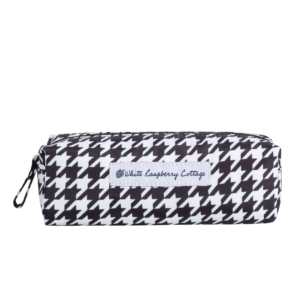 Charlotte Cosmetic Case in Houndstooth