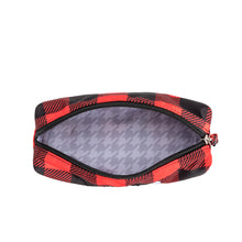 Load image into Gallery viewer, Charlotte Cosmetic Case in Red Buffalo Check
