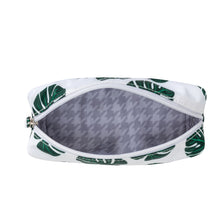 Load image into Gallery viewer, Charlotte Cosmetic Case in Monstera Leaves
