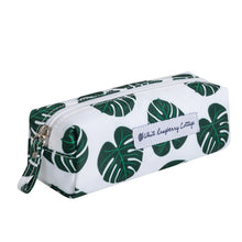 Load image into Gallery viewer, Charlotte Cosmetic Case in Monstera Leaves
