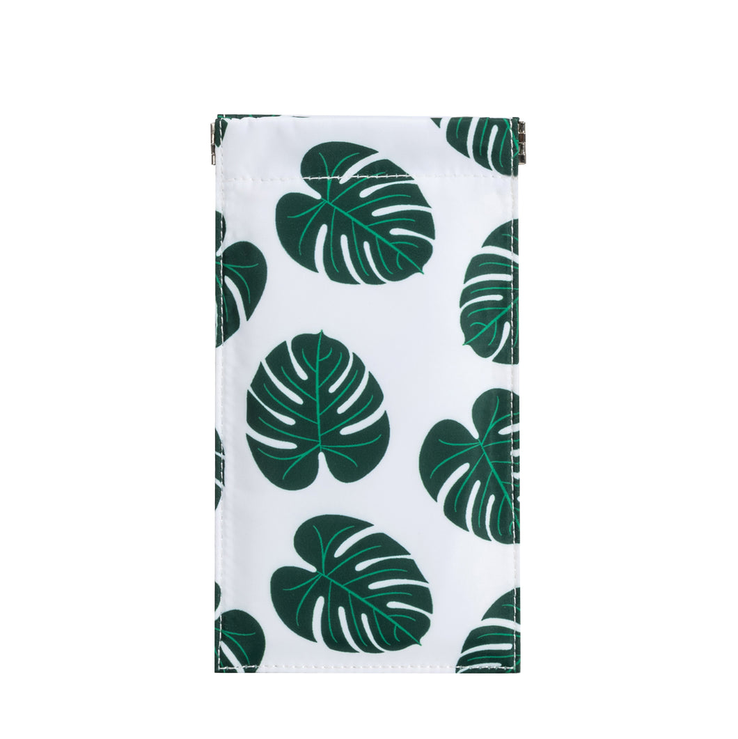 Sophie Sunglass Case in Monstera Leaves