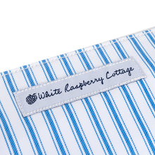 Load image into Gallery viewer, Willow Wristlet in French Blue Ticking
