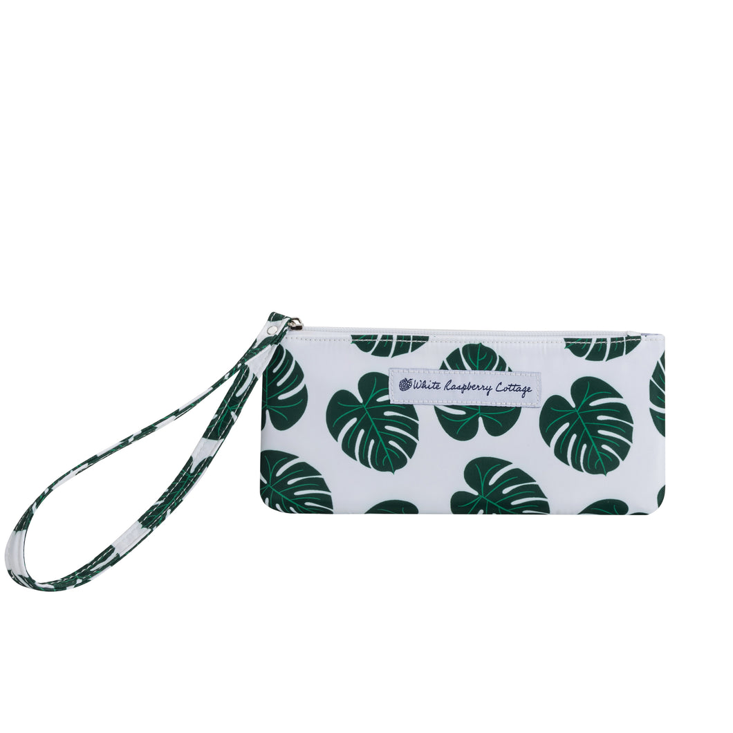 Willow Wristlet in Monstera Leaves