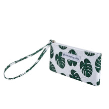 Load image into Gallery viewer, Willow Wristlet in Monstera Leaves
