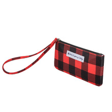 Load image into Gallery viewer, Willow Wristlet in Red Buffalo Check
