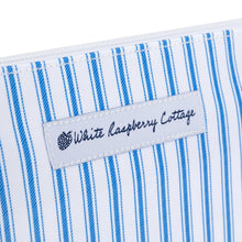 Load image into Gallery viewer, Caroline Clutch in French Blue Ticking
