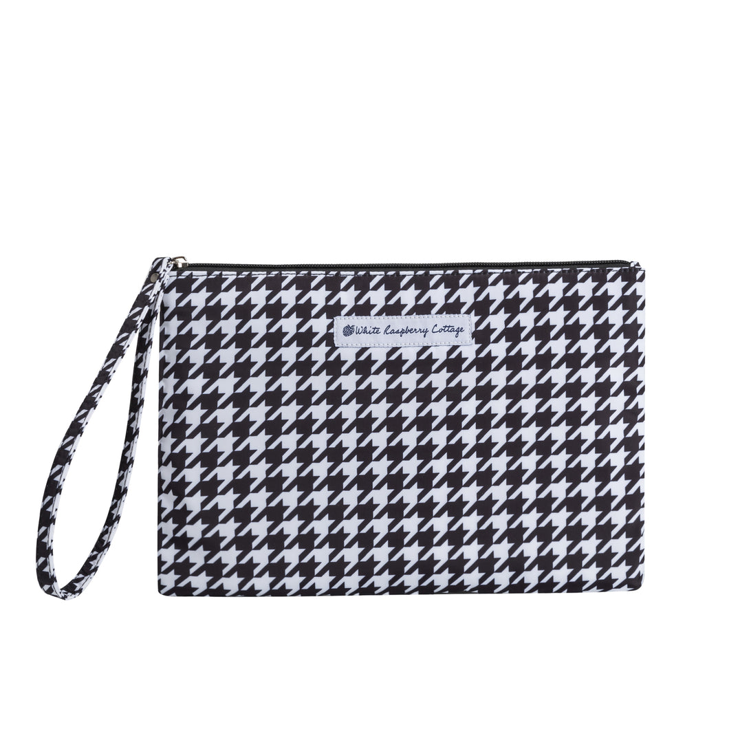 Caroline Clutch in Houndstooth