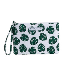 Load image into Gallery viewer, Caroline Clutch in Monstera Leaves
