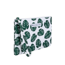 Load image into Gallery viewer, Caroline Clutch in Monstera Leaves
