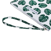 Load image into Gallery viewer, Caroline Clutch in Monstera Leaves
