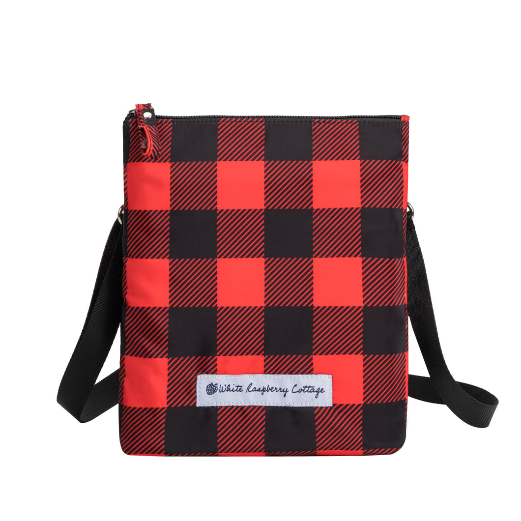 Callie Crossbody in Red Buffalo Check