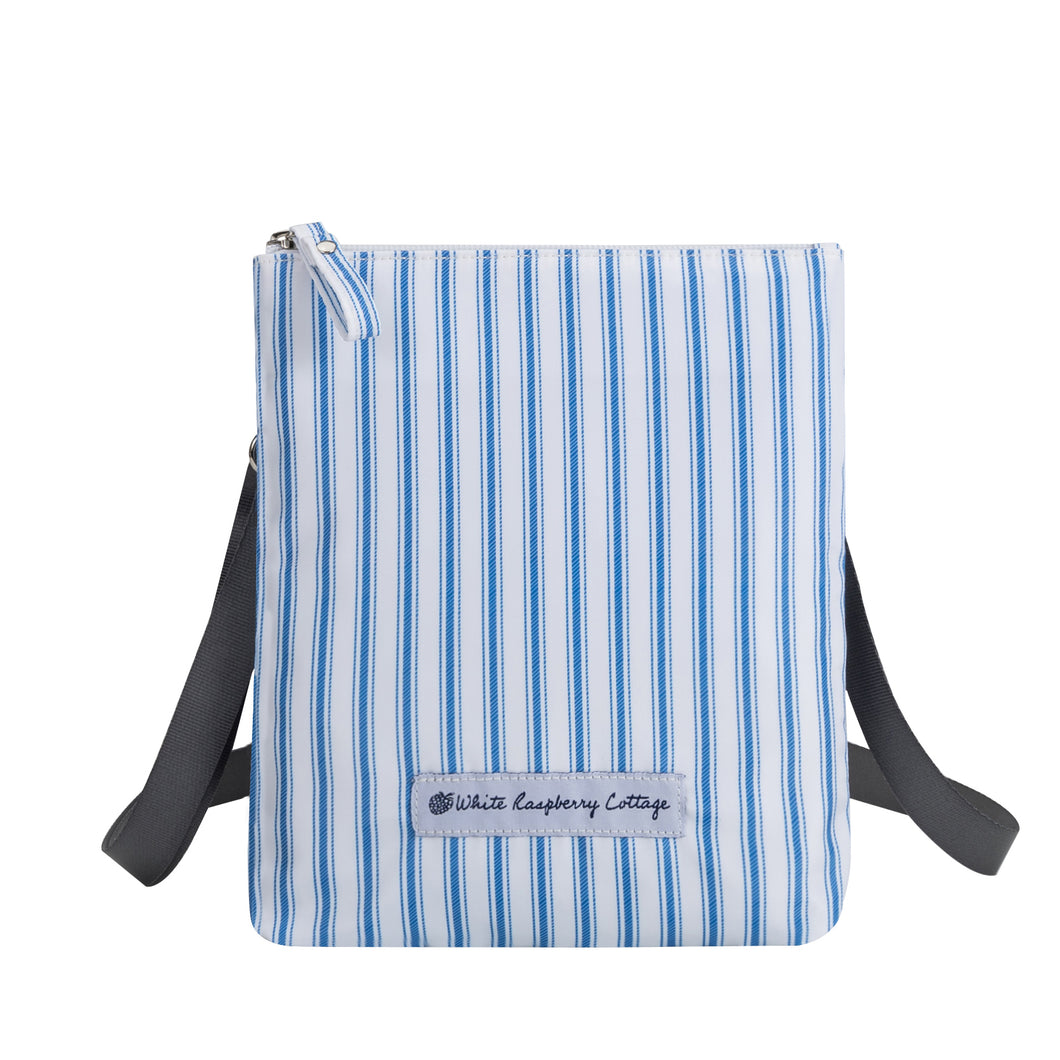 Callie Crossbody in French Blue Ticking