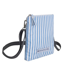 Load image into Gallery viewer, Callie Crossbody in French Blue Ticking
