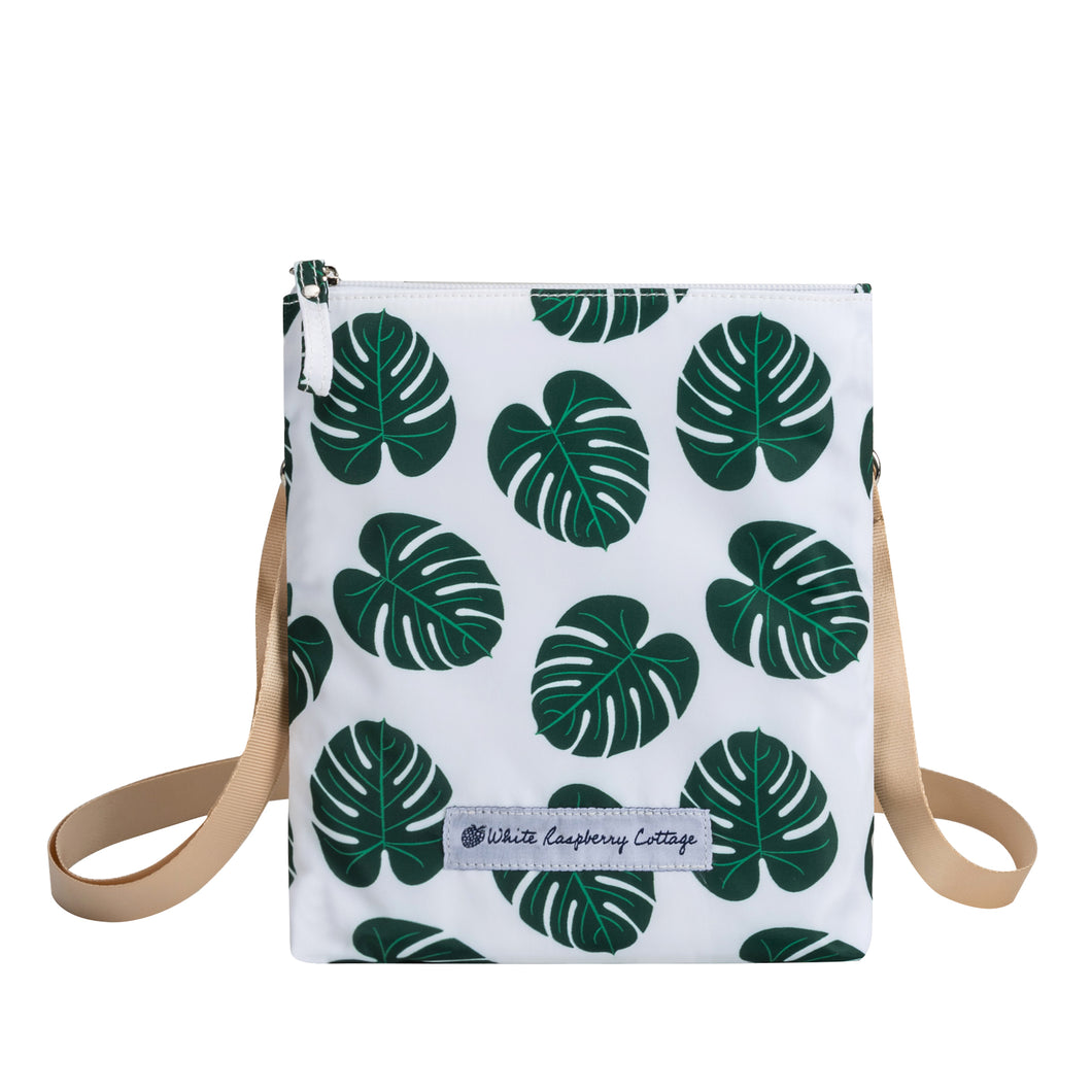 Callie Crossbody in Monstera Leaves