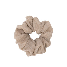 Load image into Gallery viewer, Southern Cotton Jumbo Hair Scrunchie in Sand
