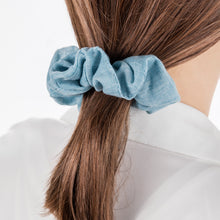 Load image into Gallery viewer, Southern Cotton Jumbo Hair Scrunchie in Sky Blue
