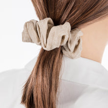 Load image into Gallery viewer, Southern Cotton Jumbo Hair Scrunchie in Sand
