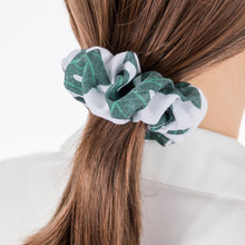 Load image into Gallery viewer, Southern Cotton Jumbo Hair Scrunchie in Monstera Leaves
