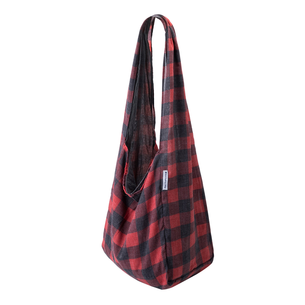 Southern Cotton Hammock Tote in Red Buffalo Check