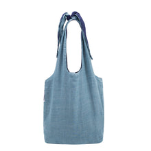 Load image into Gallery viewer, Southern Cotton Tie Knot Tote in Sky Blue
