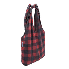 Load image into Gallery viewer, Southern Cotton Tie Knot Tote in Red Buffalo Check
