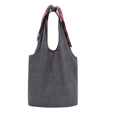 Load image into Gallery viewer, Southern Cotton Tie Knot Tote in Red Buffalo Check
